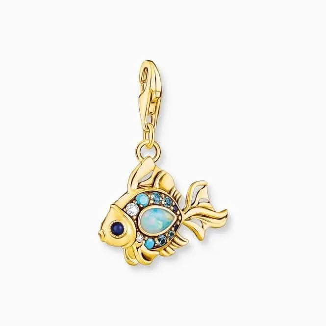 Charm Club Gold Plated Multicoloured Fish Charm 1921-959-7 Thomas Sabo Collectable Charms