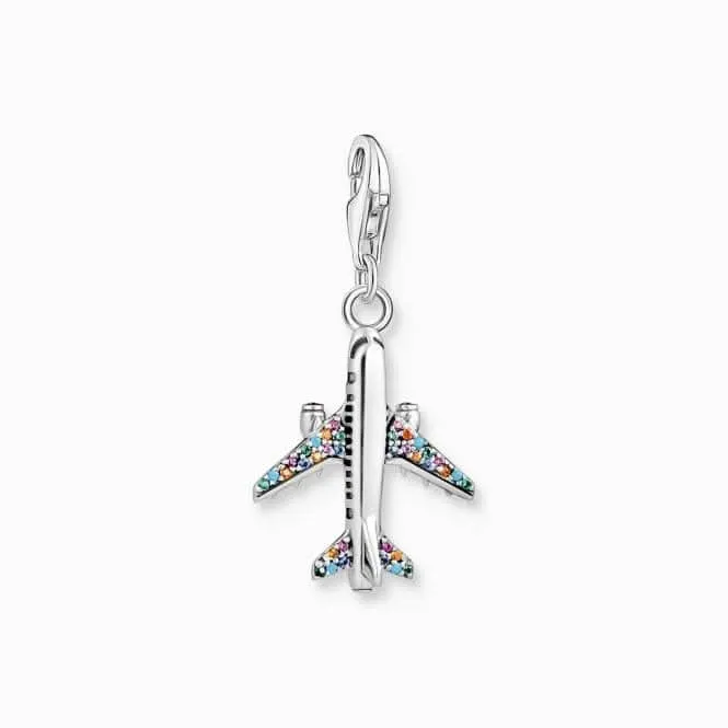 Charm Club Multicoloured Aeroplane Charm 1914-342-7 Thomas Sabo Collectable Charms