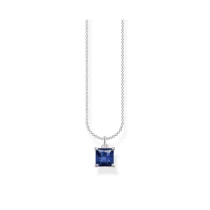 Charming Sterling Silver Blue Stone Necklace KE2156-699-32-L45V Thomas Sabo Necklaces