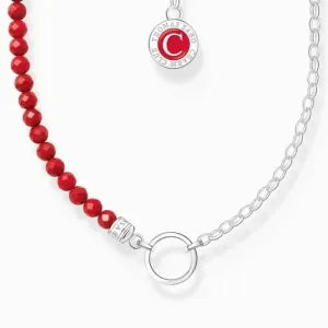 Charmista Member Red Sterling Silver Enamel Necklace KE2190-007-10 Thomas Sabo Necklaces