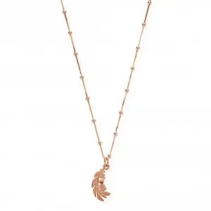 Chlobo Jewellery ChloBo Necklace with Feather Heart Pendant RNBB597