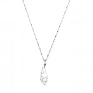 Chlobo Jewellery Delicate Cube Interlocking Heart Angel Wing Necklace SNDC3238