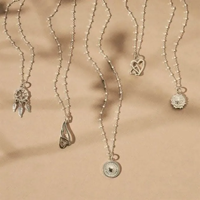 Chlobo Jewellery Delicate Cube Interlocking Heart Angel Wing Necklace SNDC3238