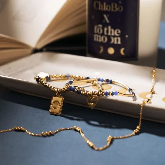 Chlobo Jewellery Gold Celebrate Sodalite Set Of 2 Bracelets GBSET33711092