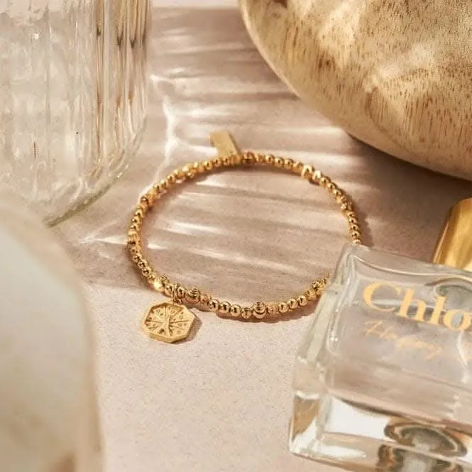 Chlobo Jewellery Gold Cute Sparkle Divine Connection Bracelet GBCS3283