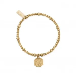 Chlobo Jewellery Gold Cute Sparkle Divine Connection Bracelet GBCS3283