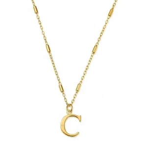 Chlobo Jewellery Gold Iconic Initial C Necklace GNCC4041C