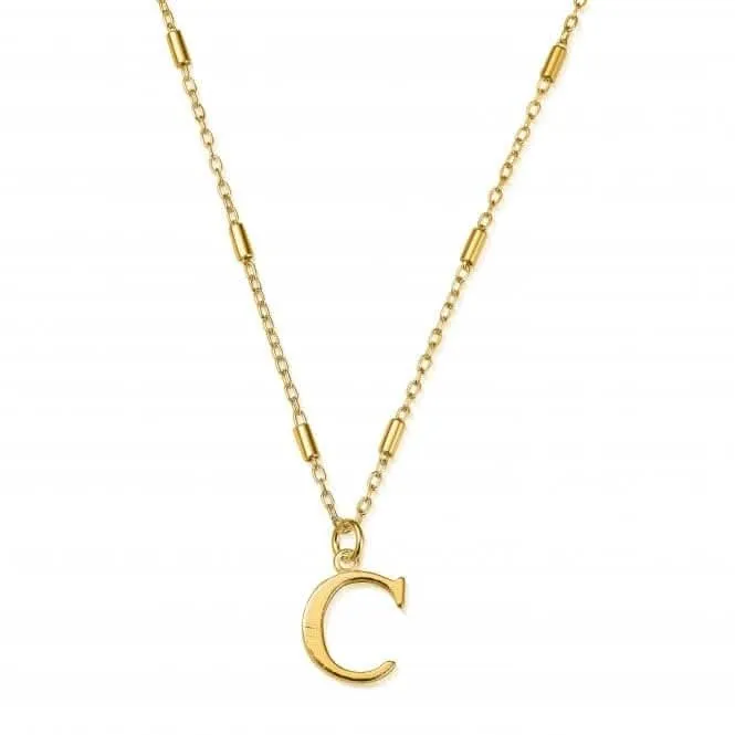 Chlobo Jewellery Gold Iconic Initial C Necklace GNCC4041C