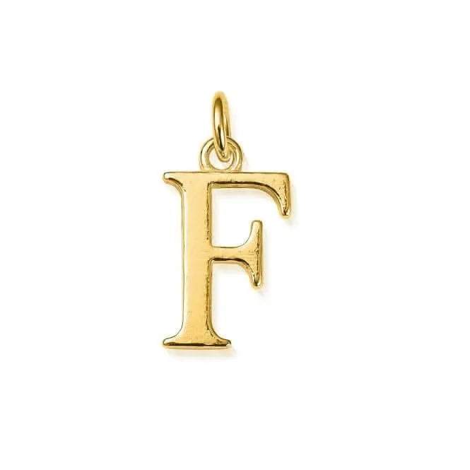 Chlobo Jewellery Gold Iconic Initial F Necklace GNCC4041F