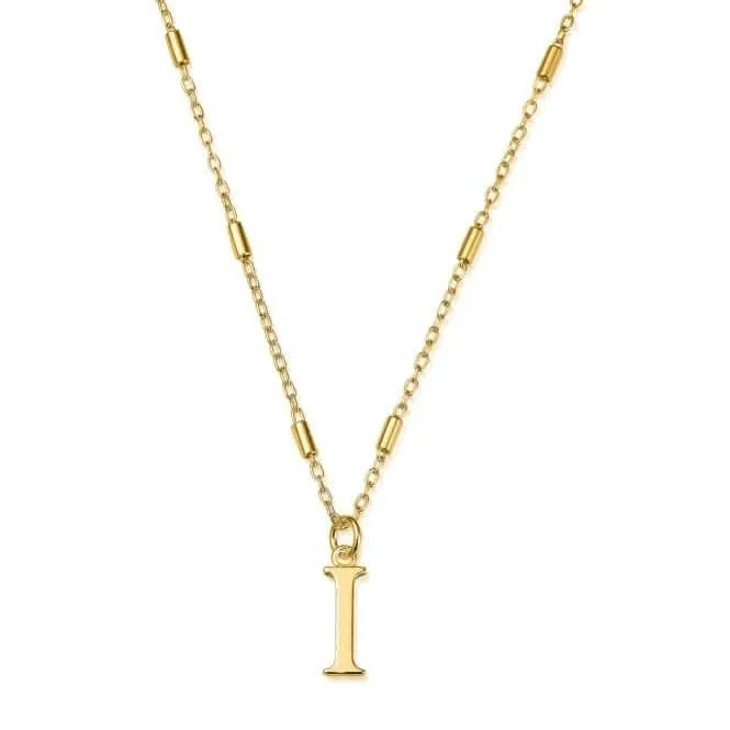 Chlobo Jewellery Gold Iconic Initial I Necklace GNCC4041I
