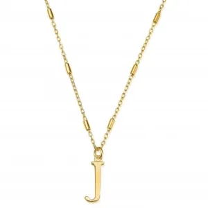 Chlobo Jewellery Gold Iconic Initial J Necklace GNCC4041J