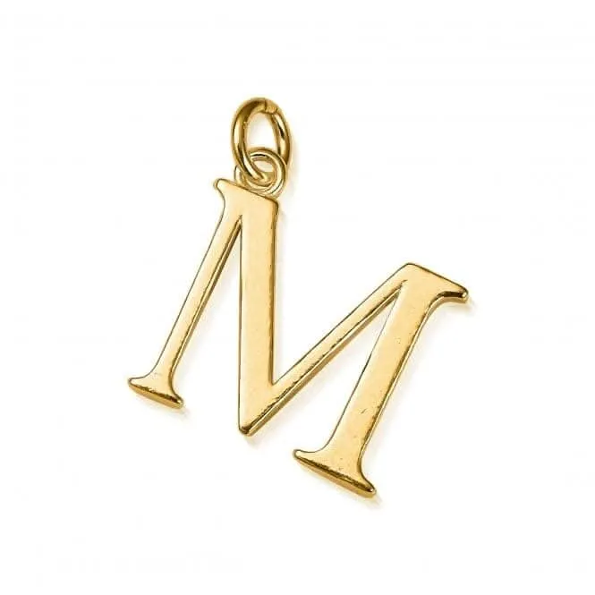 Chlobo Jewellery Gold Iconic Initial M Necklace GNCC4041M