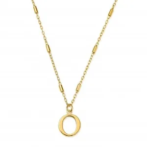 Chlobo Jewellery Gold Iconic Initial O Necklace GNCC4041O