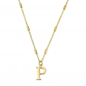 Chlobo Jewellery Gold Iconic Initial P Necklace GNCC4041P