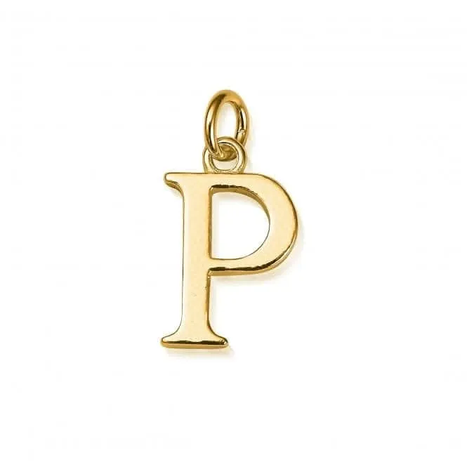 Chlobo Jewellery Gold Iconic Initial P Necklace GNCC4041P