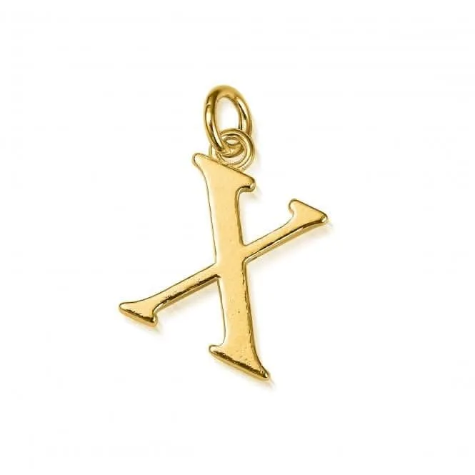 Chlobo Jewellery Gold Iconic Initial X Necklace GNCC4041X