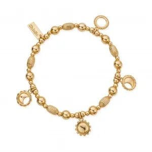 Chlobo Jewellery Gold Phases Of The Goddess Bracelet GBMUL4M