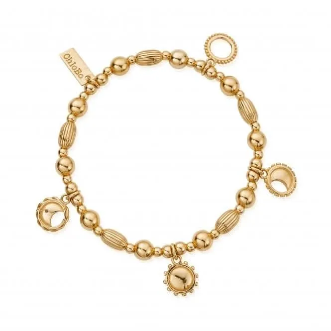 Chlobo Jewellery Gold Phases Of The Goddess Bracelet GBMUL4M