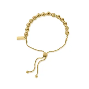 Chlobo Jewellery Gold Sparkle Ball Adjuster Bracelet GBSBA