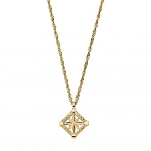 Chlobo Jewellery Gold Twisted Rope Chain Inner Guidance Necklace GNTR3235