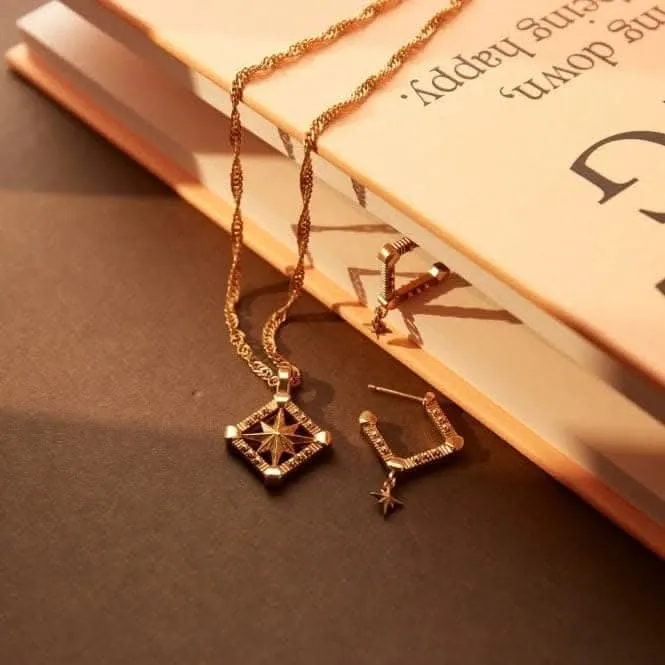 Chlobo Jewellery Gold Twisted Rope Chain Inner Guidance Necklace GNTR3235
