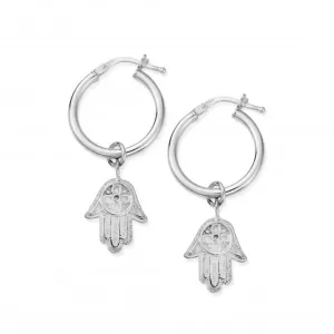 Chlobo Jewellery Hamsa Hand Hoop Earrings SEH2005