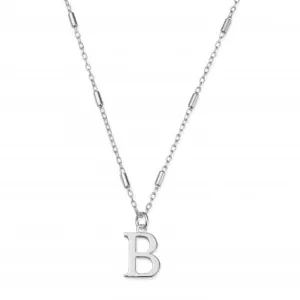 Chlobo Jewellery Iconic Initial B Silver Necklace SNCC4040B