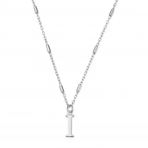 Chlobo Jewellery Iconic Initial I Silver Necklace SNCC4040I