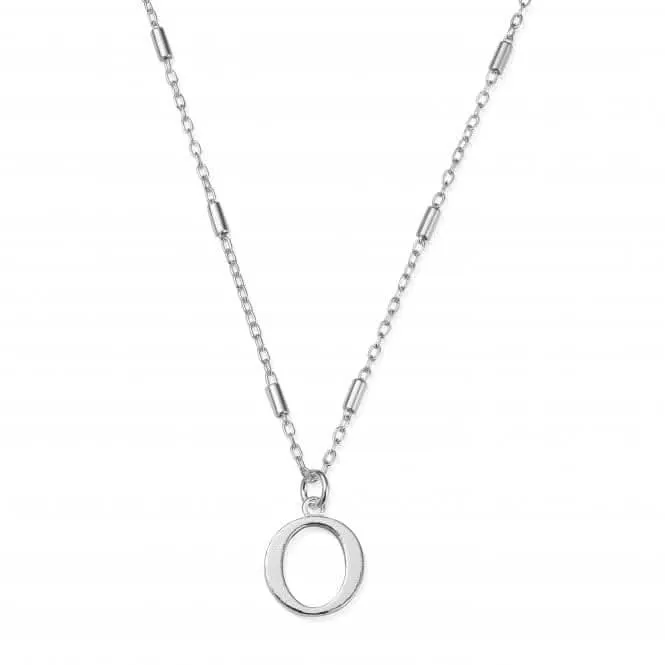 Chlobo Jewellery Iconic Initial O Silver Necklace SNCC4040O