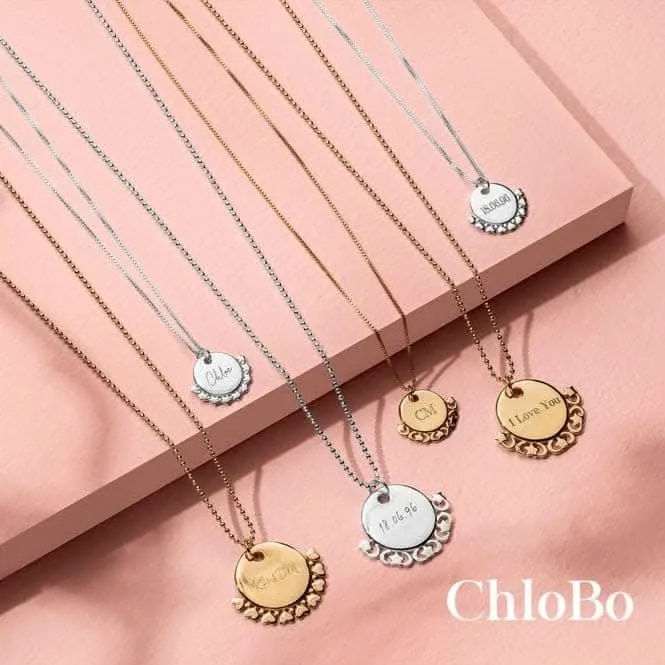 Chlobo Jewellery Personalised Delicate Box Chain Star Necklace PSNDB3052