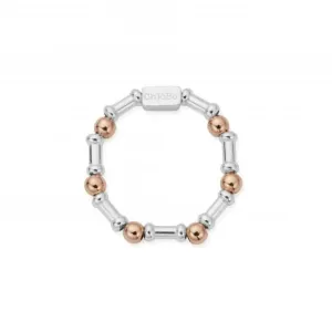 Chlobo Jewellery Rose Gold And Silver Rhythm Of Water Ring