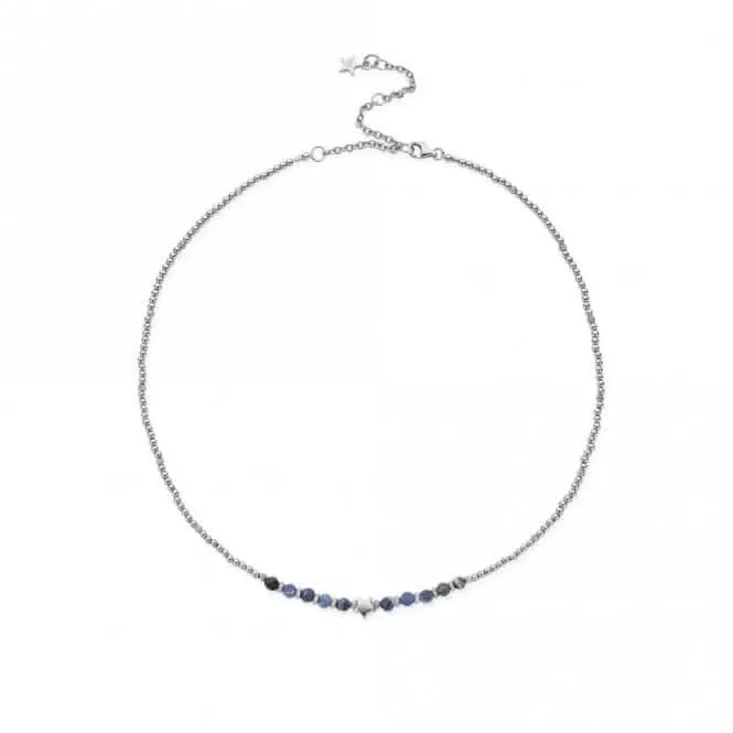 Chlobo Jewellery Silver Midnight Star Sodalite Necklace SNSSTAR