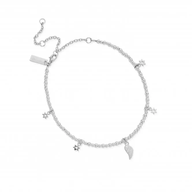 Chlobo Jewellery Sterling Silver Mini Cute Divinity Within Anklet SANMC23503058