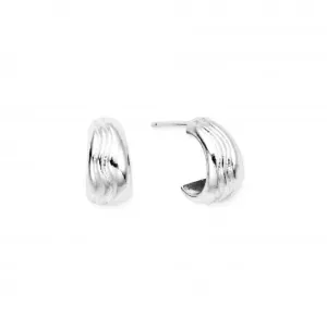 Chlobo Jewellery Waves Huggie Hoop Earrings SEH3324