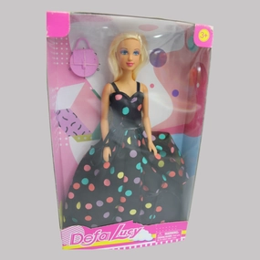 Defa Lucy Doll - Black Polka Dots Dress