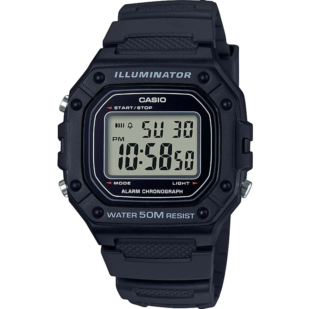 Digital Mens Watches Casio W-218H-1A Digital Watch