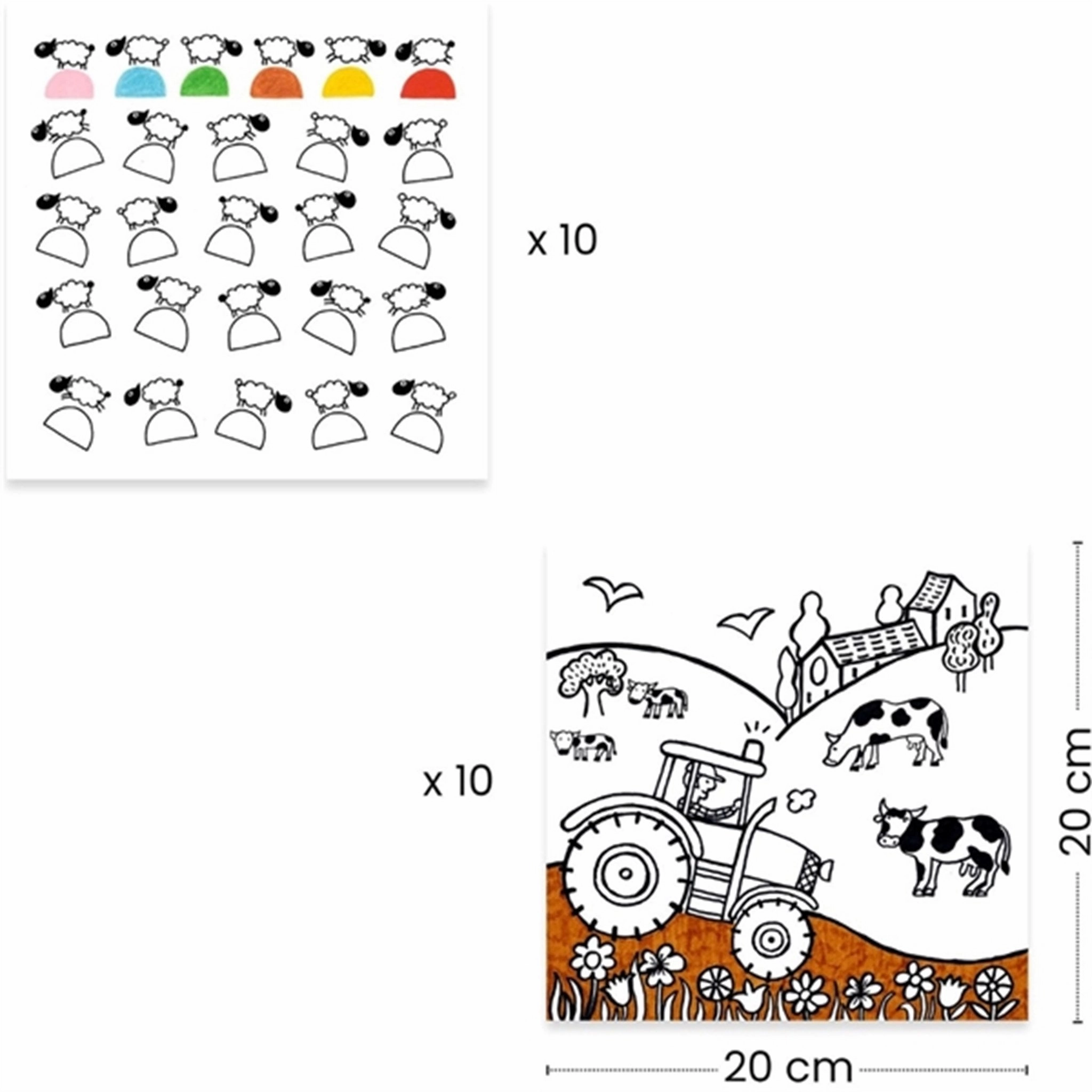 Djeco Draw-A-Drawing The Farm