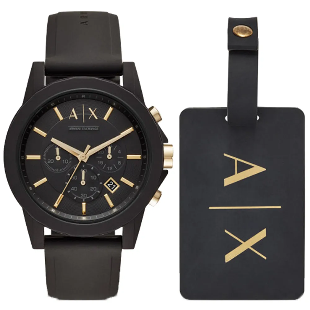 Dress Mens Watches Armani Exchange Outerbanks AX7105 Gift Set