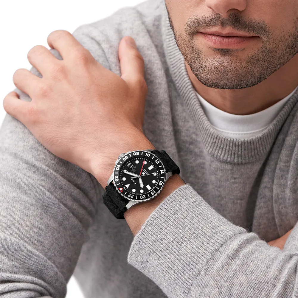 Dress Mens Watches Fossil Blue GMT FS6036