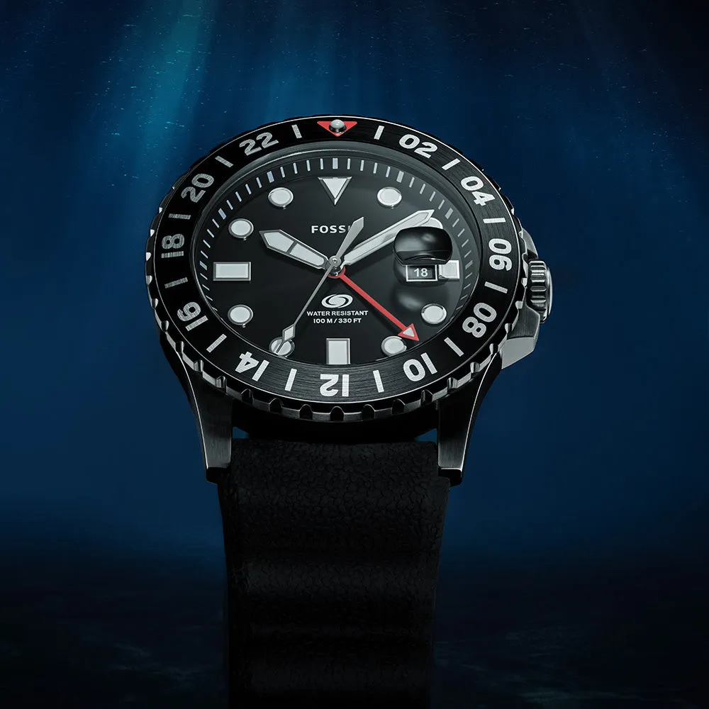 Dress Mens Watches Fossil Blue GMT FS6036