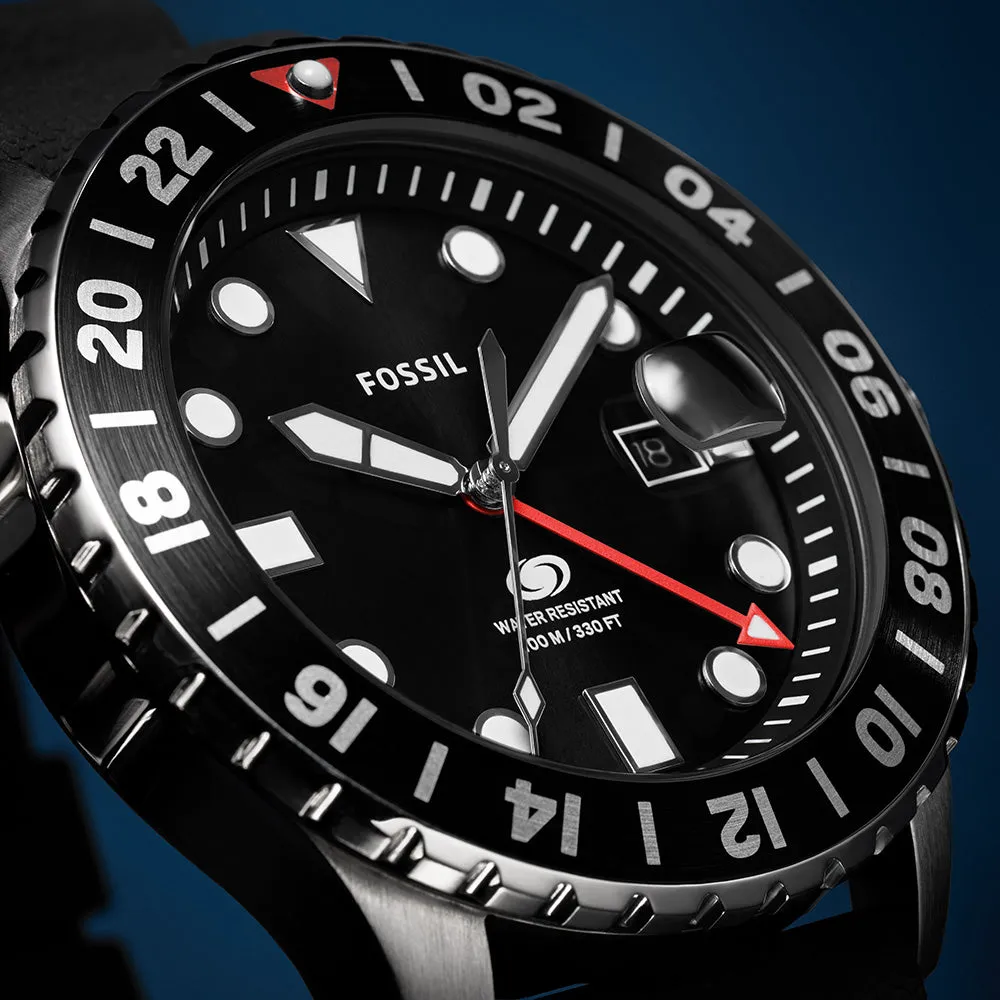 Dress Mens Watches Fossil Blue GMT FS6036