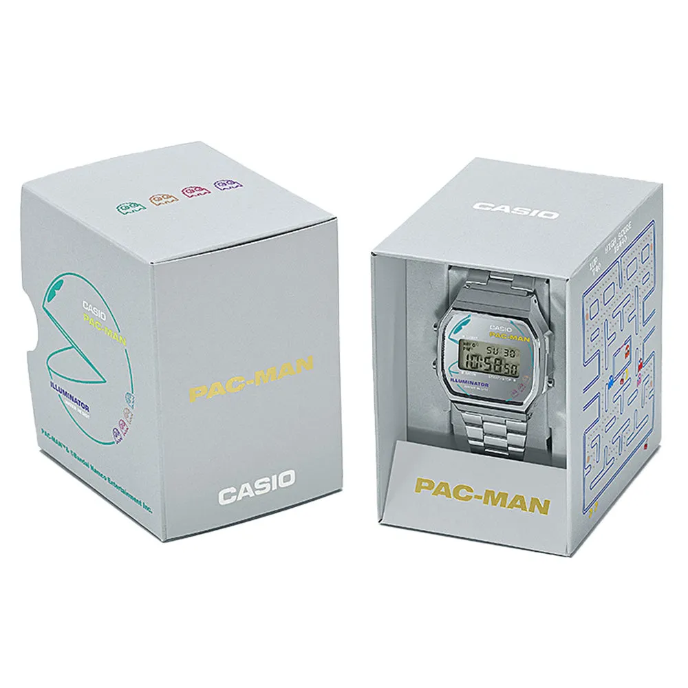Dress Womens Watches Casio A168WEPC-7A Pac-Man Collaboration