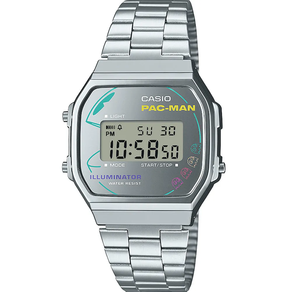 Dress Womens Watches Casio A168WEPC-7A Pac-Man Collaboration