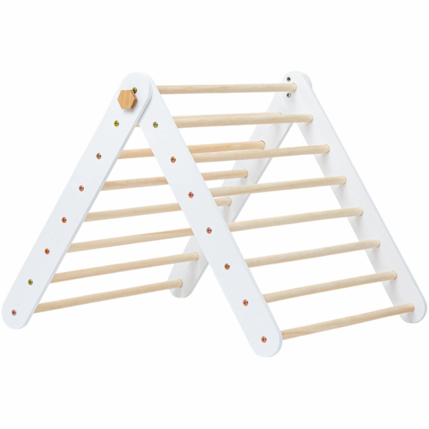 Duck Woodworks Climbing Triangle Floor Set White
