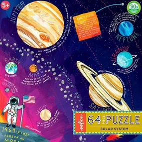 Eeboo Puzzle 64 Pieces - Solarsystem