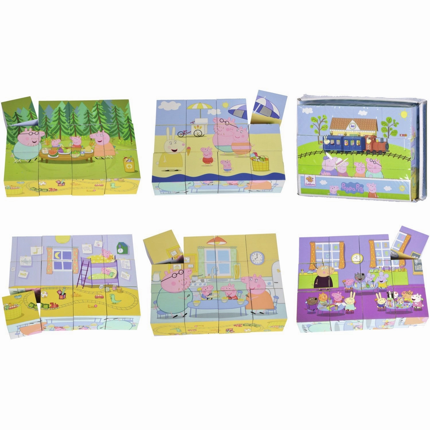 Eichhorn Peppa Pig Puzzle Cube in Wood
