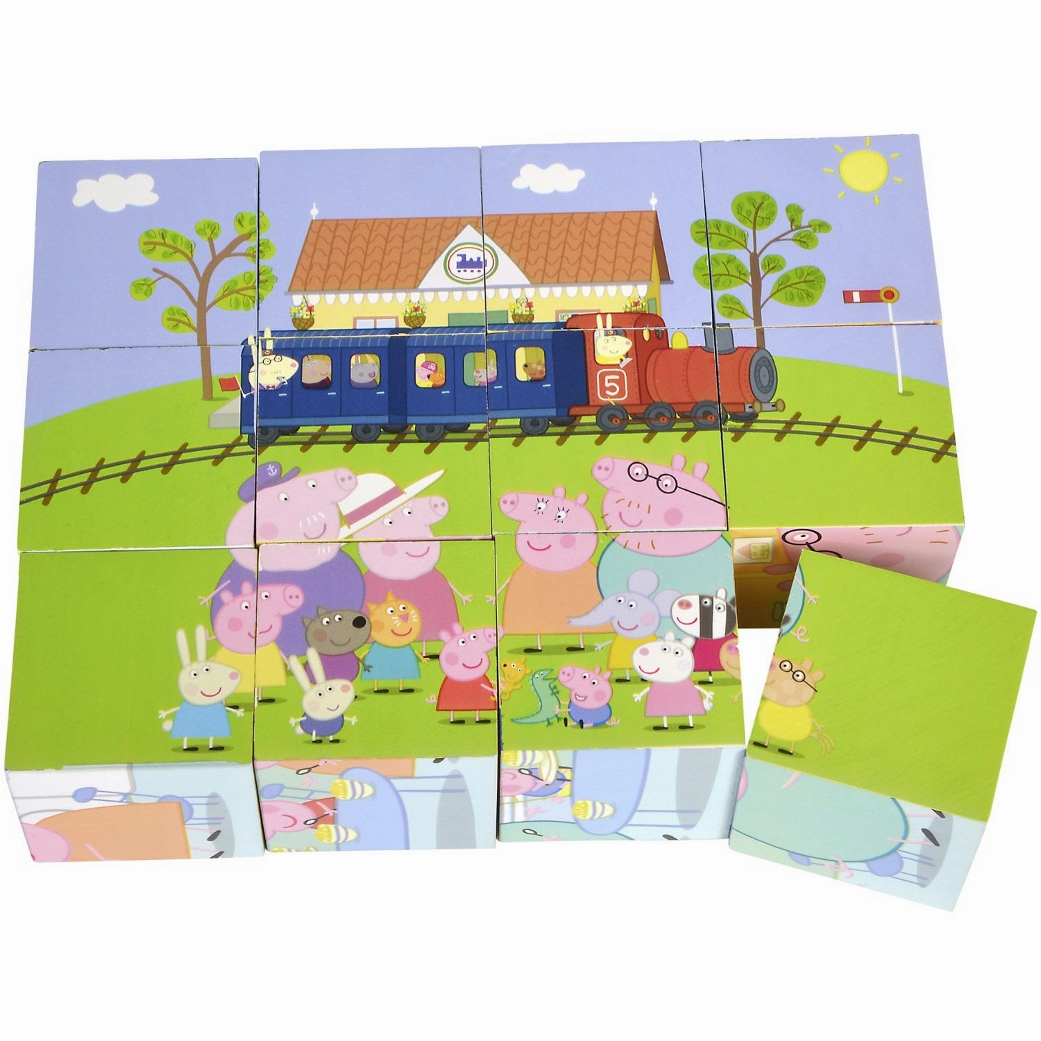 Eichhorn Peppa Pig Puzzle Cube in Wood