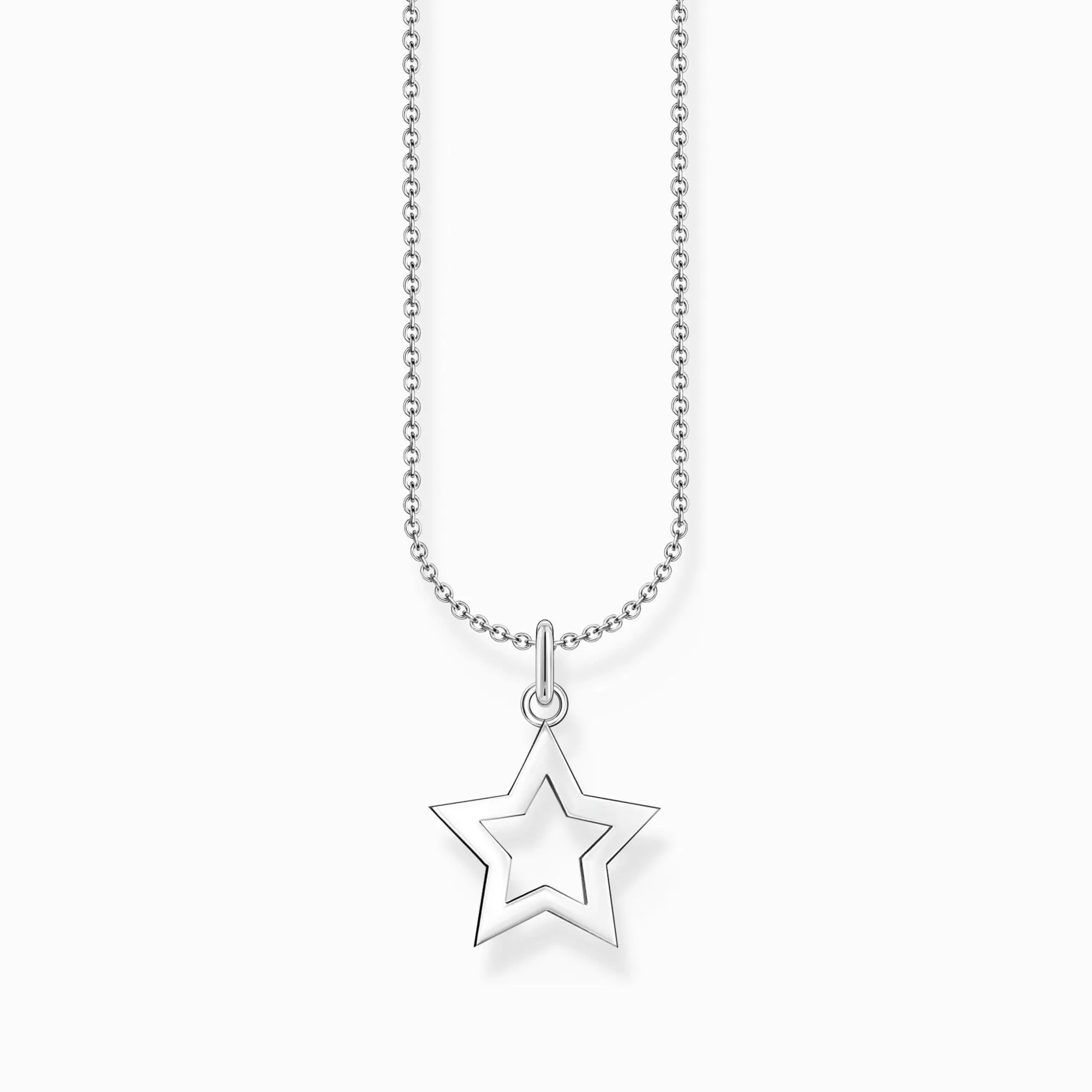 Essentials Sterling Silver Star Necklace KE2222-001-21-L45V Thomas Sabo Necklaces