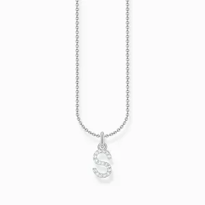 Essentials Sterling Silver With Zirconia letter S Necklace KE2258-051-14-L45V Thomas Sabo Necklaces