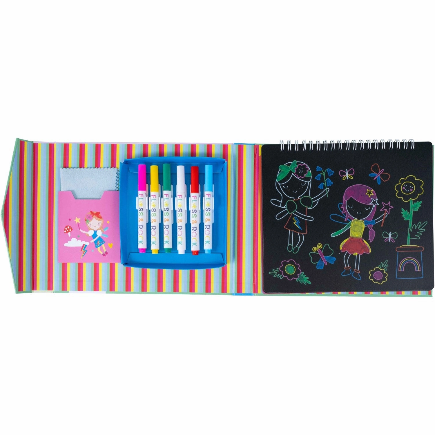 Floss & Rock Tavle skitsebog Rainbow Fairy
